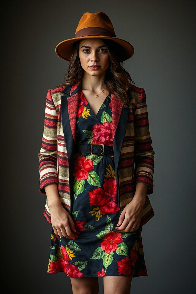 bold patterns felt hats