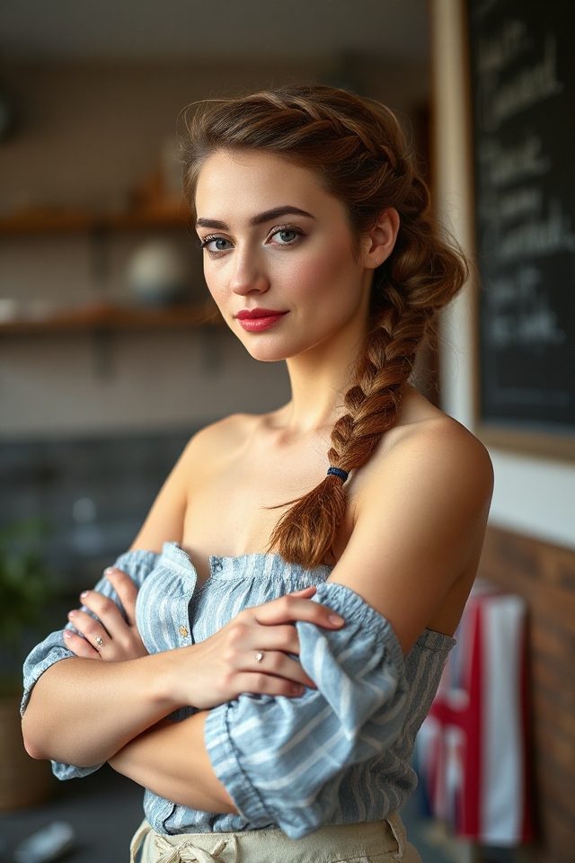 braided bun for elegance