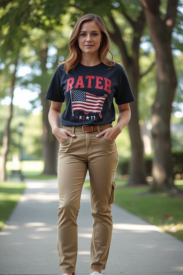 casual patriotic outfit idea