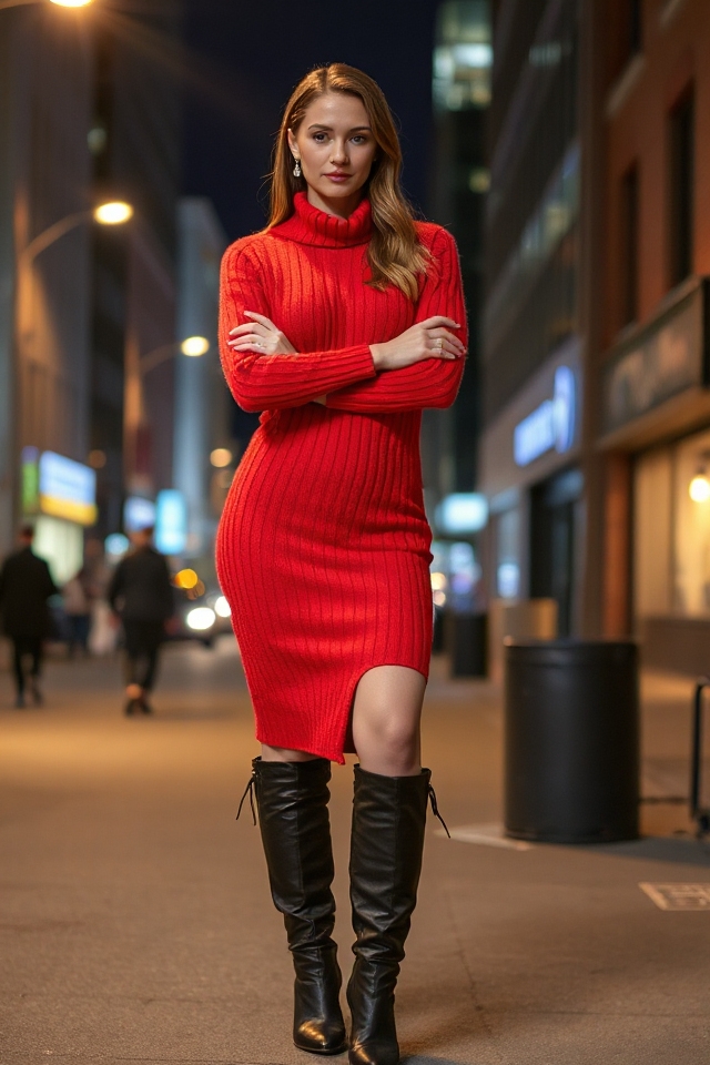 chic comfy dress ensemble