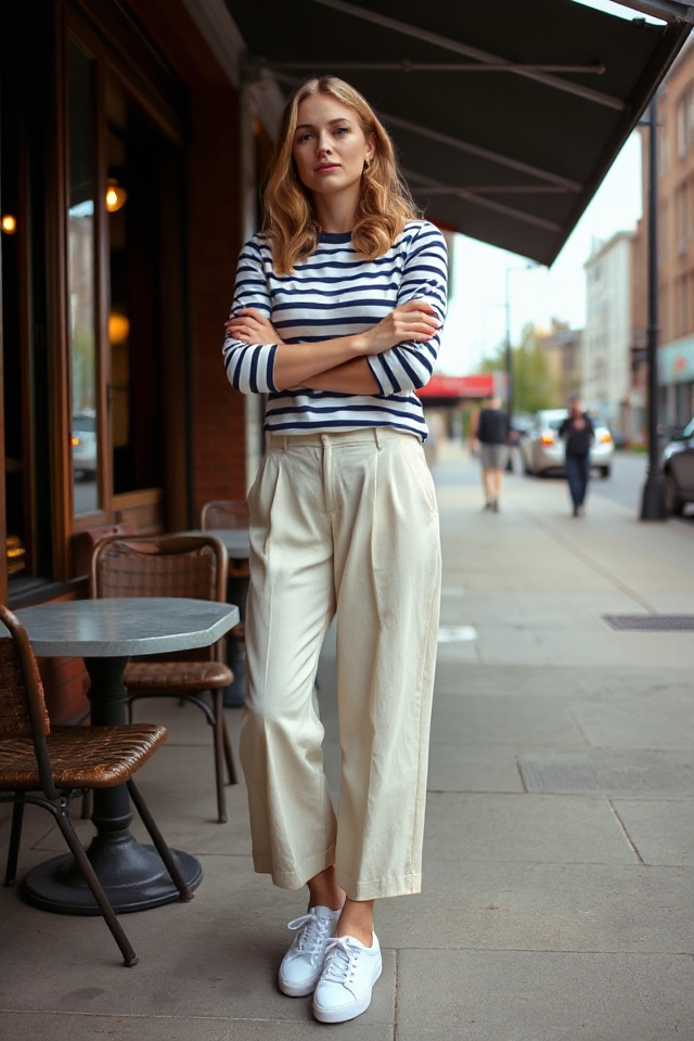 chic nautical casual outfit