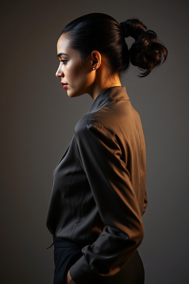 chic practical secure hairstyle