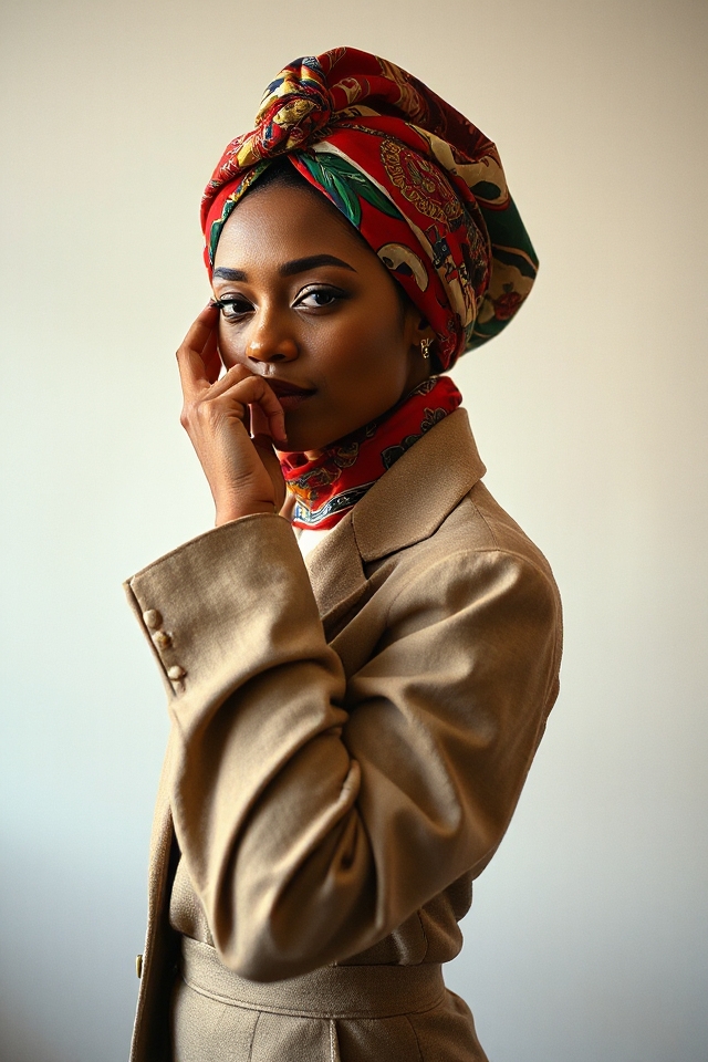 chic vintage scarf accessory