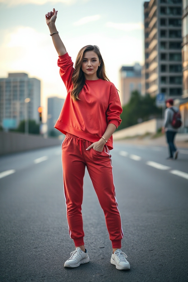 comfortable chic travel outfit