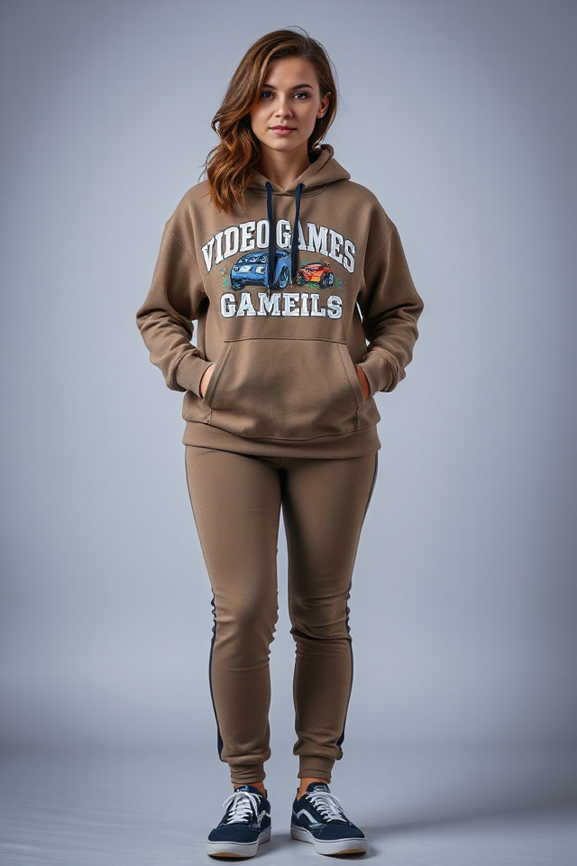 comfortable gaming style outfit