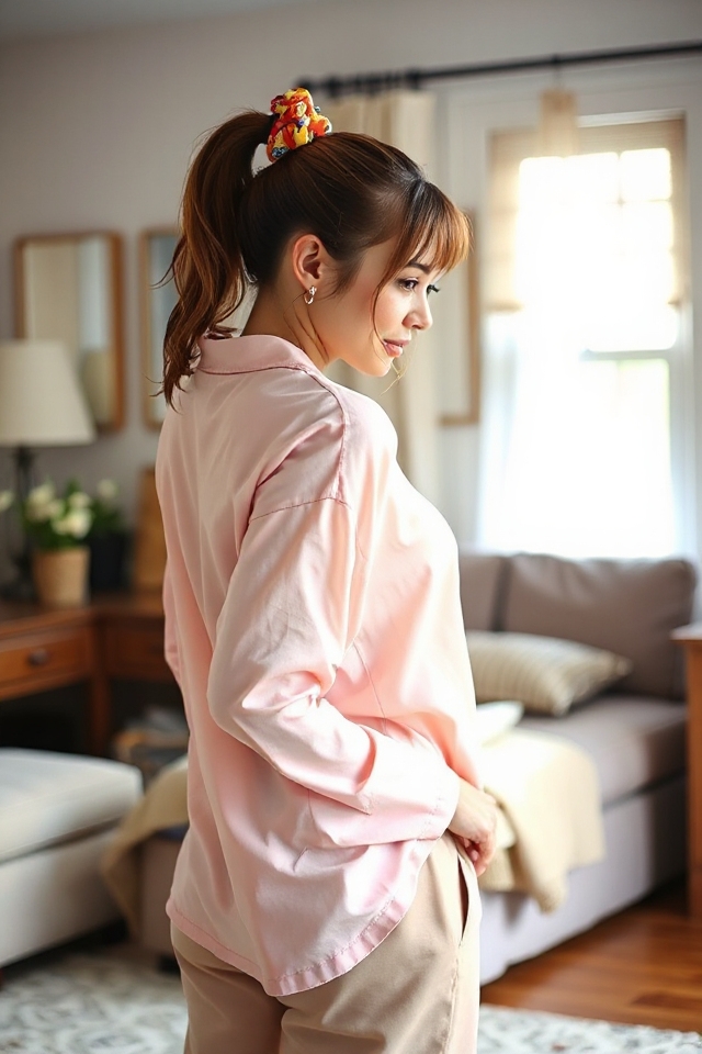 effortless chic ponytail accessorizing