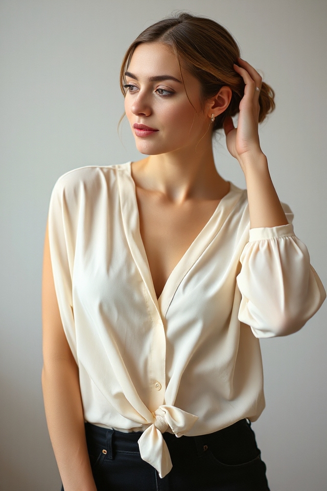 effortless elegant low bun