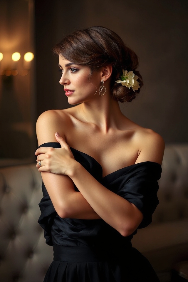 elegant low bun hairstyle