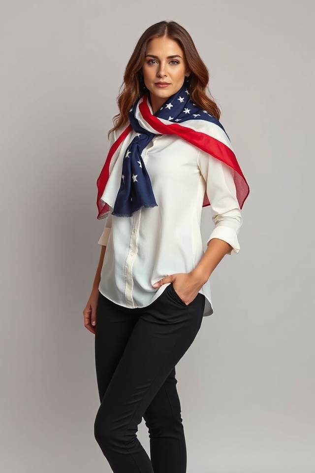 elegant patriotic celebration outfit