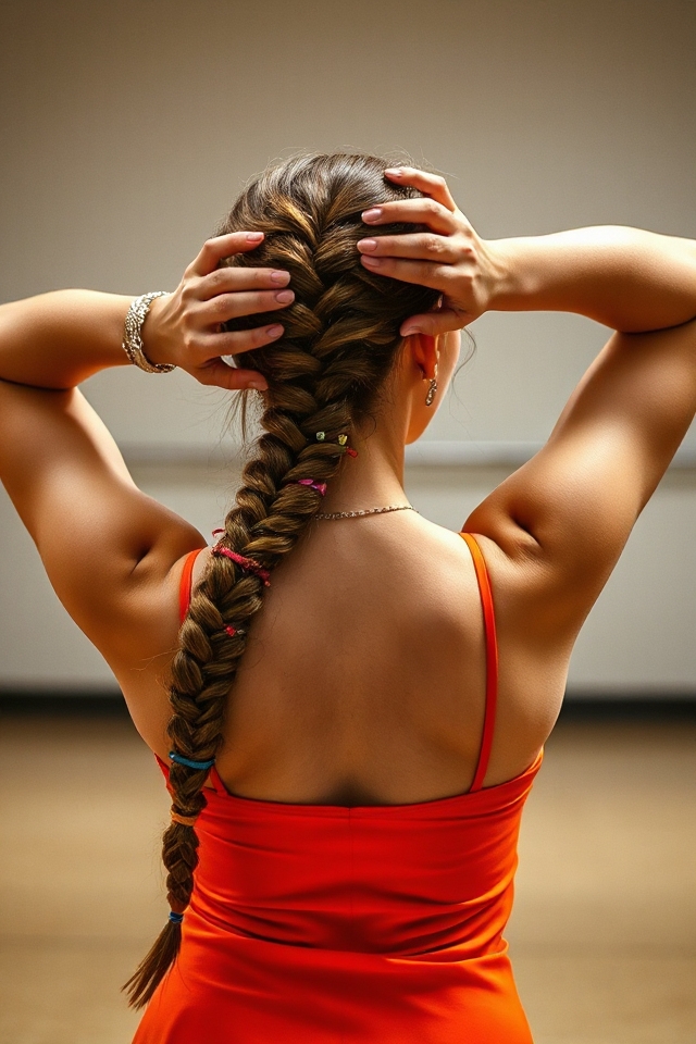 elegant practical dance hairstyle
