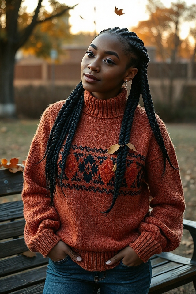 elegant twin braids hairstyle