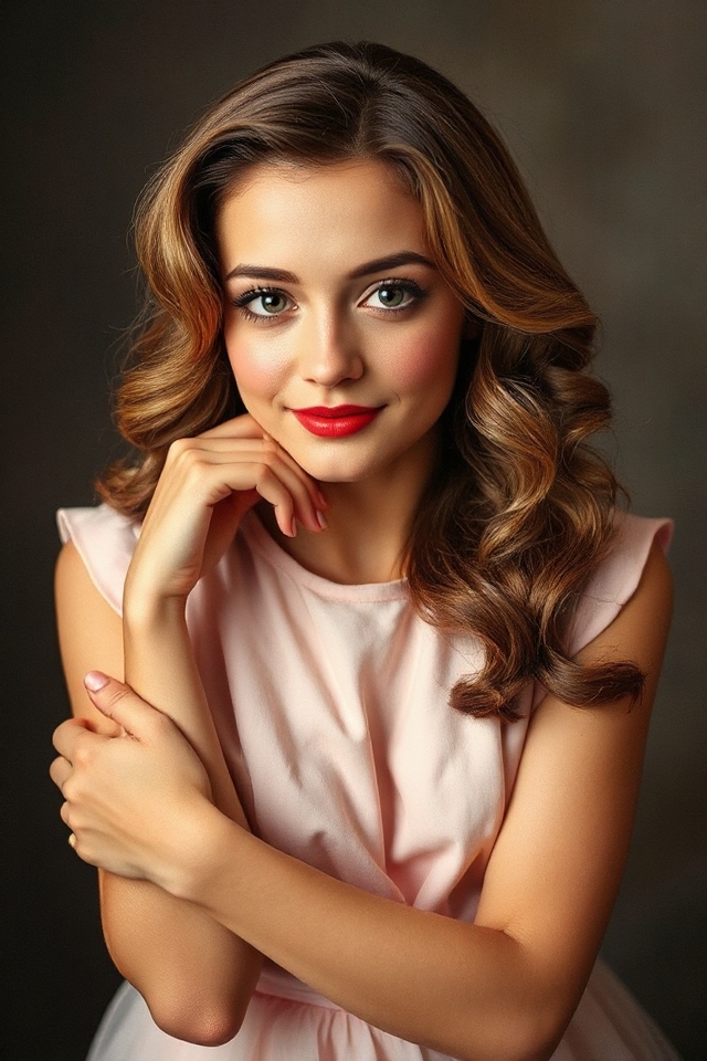 elegant vintage finger waves