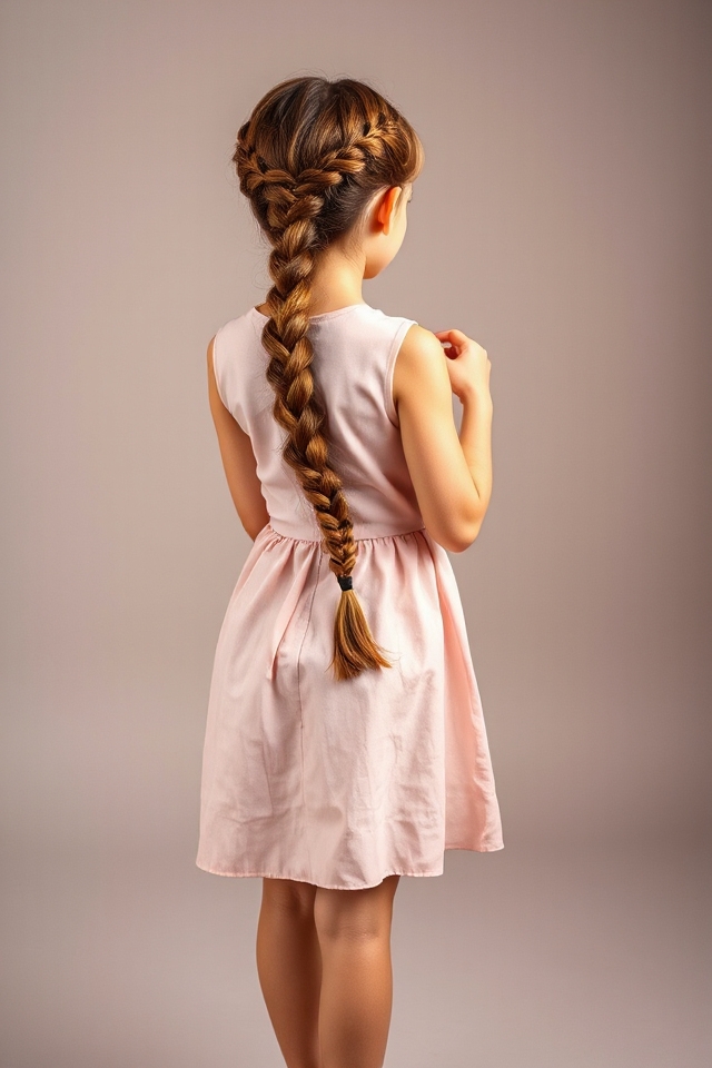 fishtail braid for photos