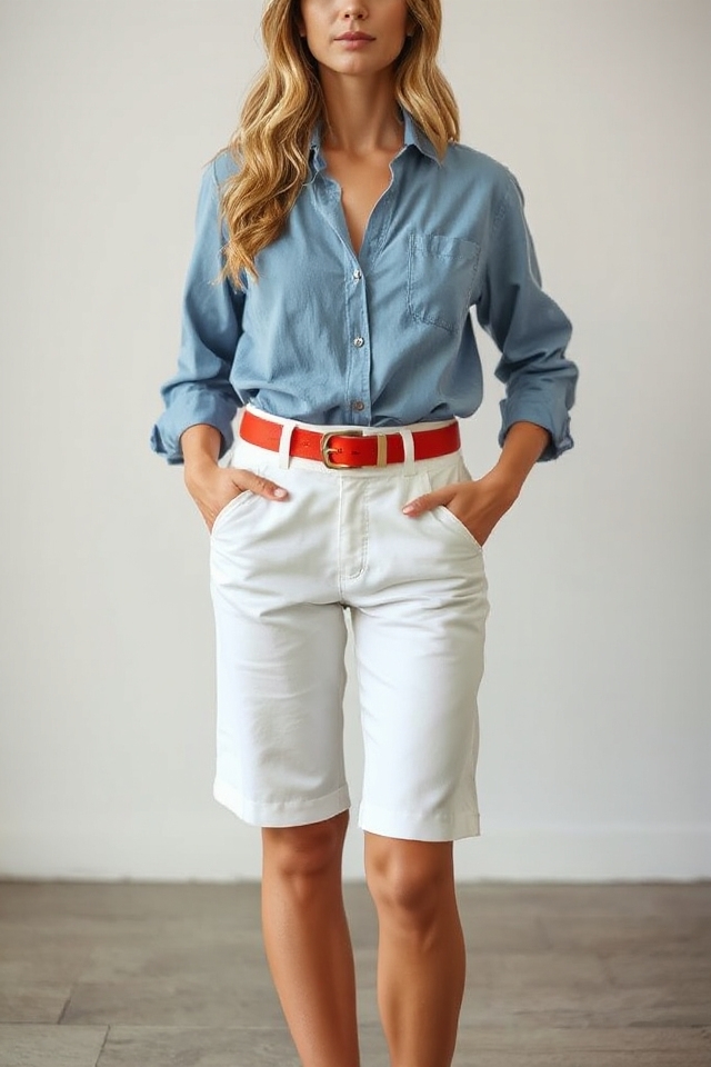 patriotic chambray and white