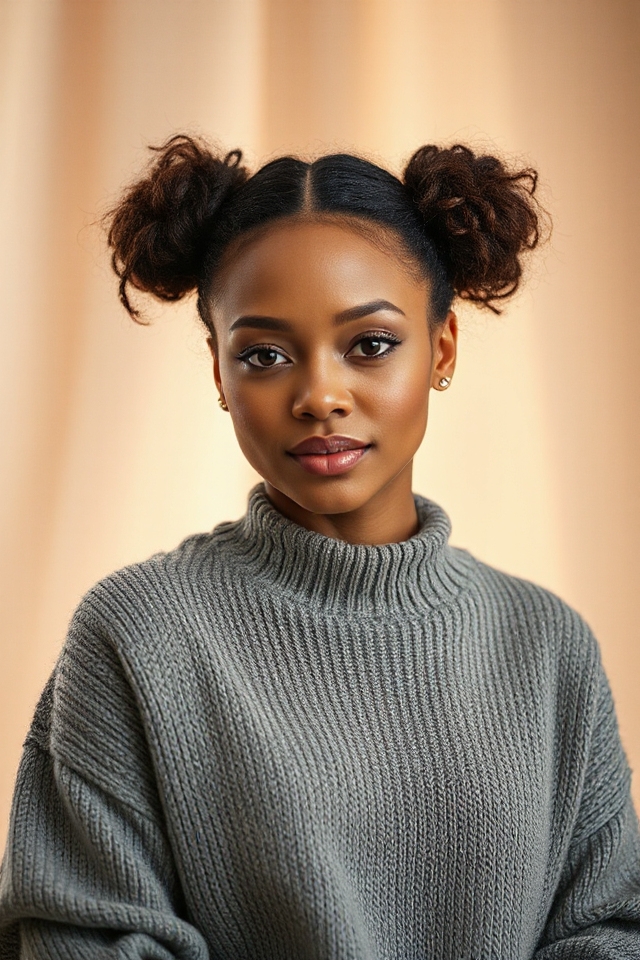 playful and stylish hairstyle