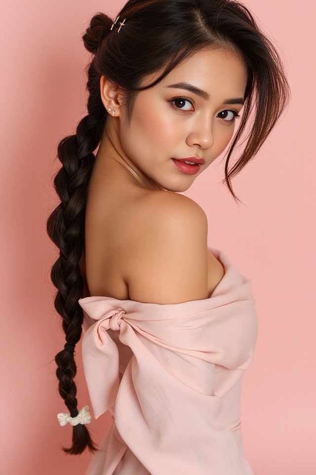 playful fishtail braid style