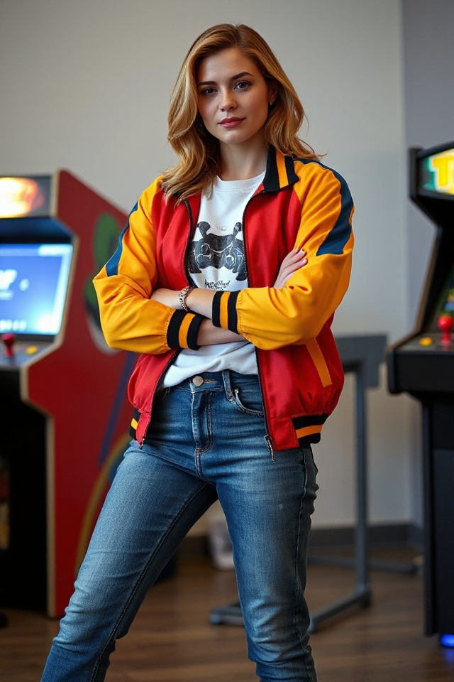 retro racing jacket style