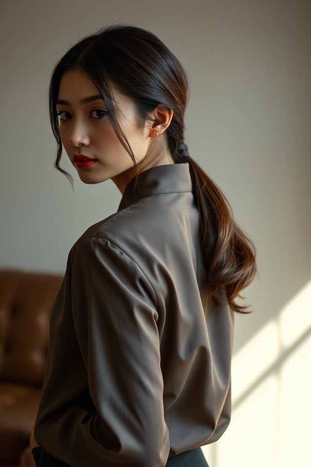 sleek and sophisticated hairstyle