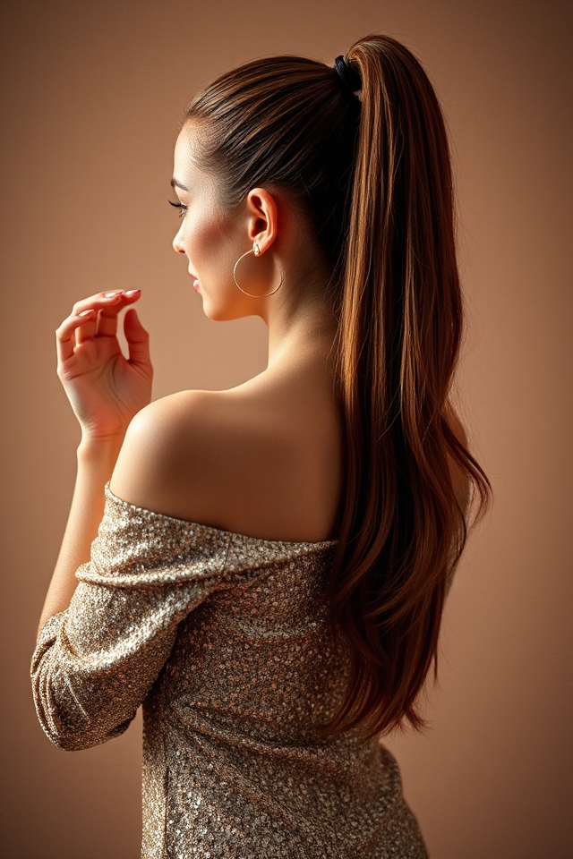 sleek high ponytail tutorial
