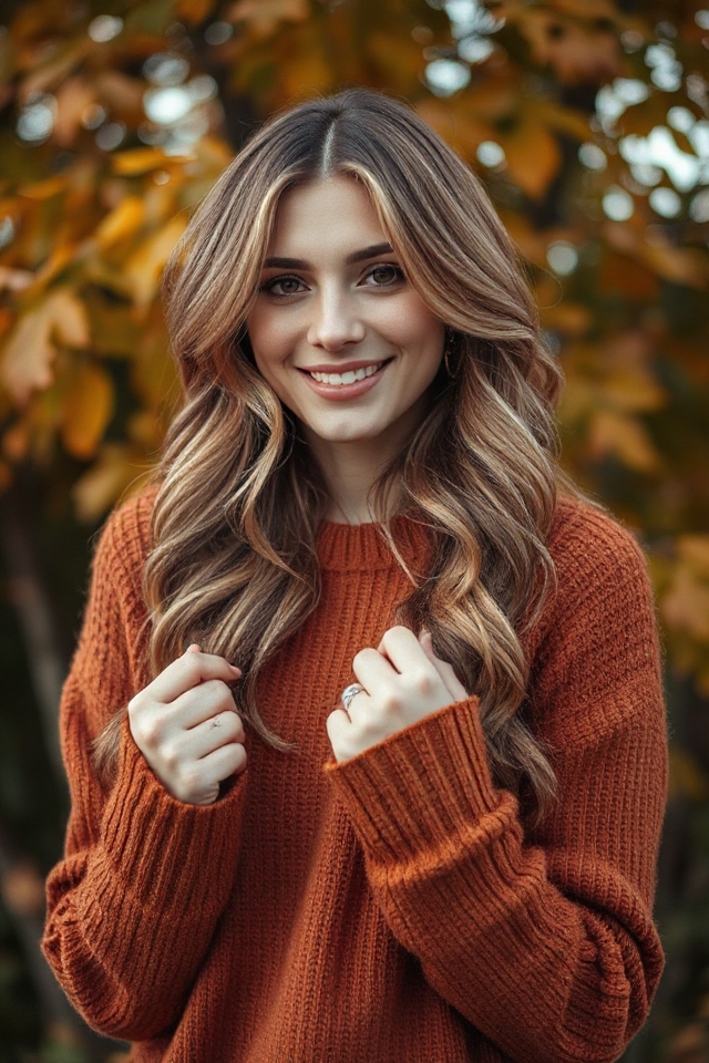 soft flattering autumn hairstyle