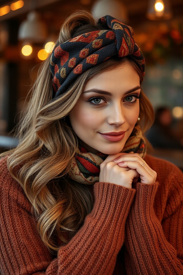 soft waves with scarf