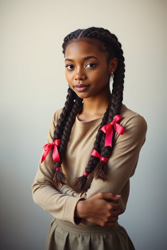 stylish school picture hairstyle
