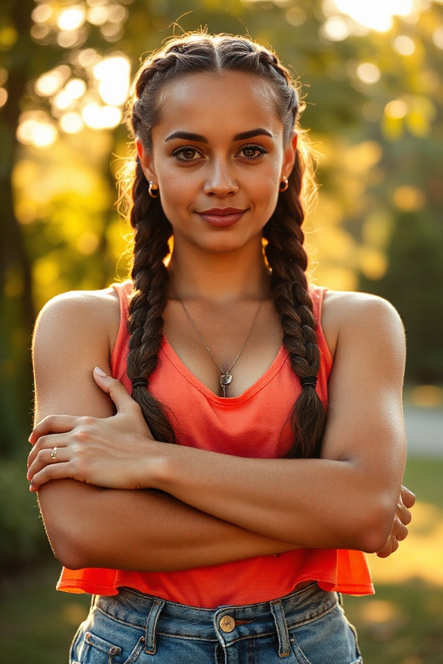 trendy outdoor hairstyle choice