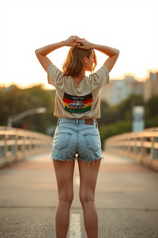 vintage high waisted shorts style