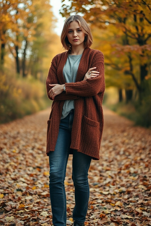 vintage oversized cozy cardigan
