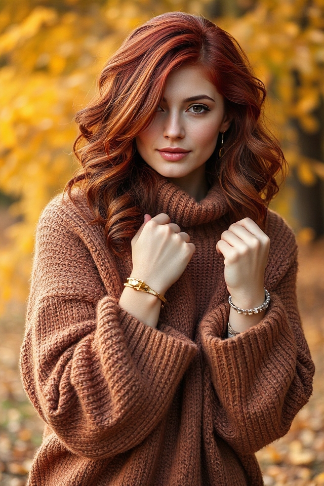 warm vibrant autumn hues